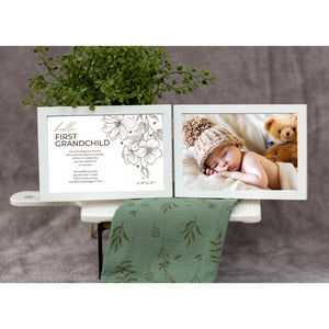 4 of 7:First Grandchild Frame gift for Grandparents.