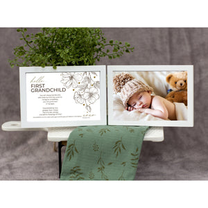 4 of 7:First Grandchild Frame gift for Grandparents.