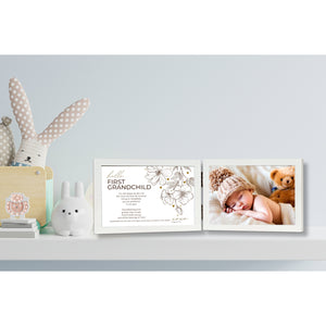 5 of 7:First Grandchild Frame in a Grandparent's nursery.