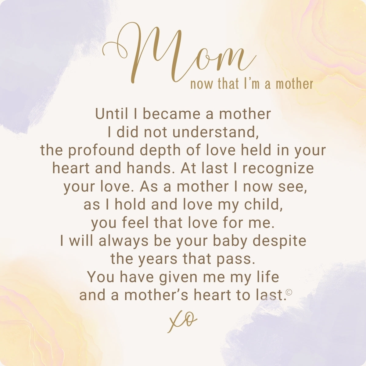 Her Heart for Mom, now that I'm a mother sentiment.