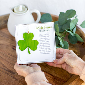 2 of 5:Irish Blessing Home gift being held in hands.