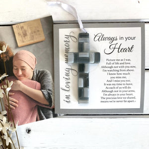 5 of 7:Always in Your Heart Sentiment and Cross.
