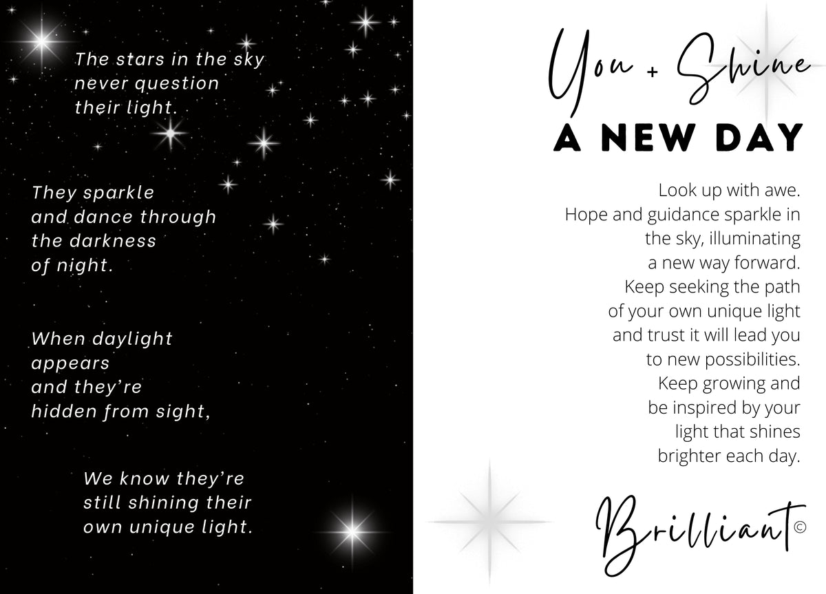 "A New Day" encouraging sentiment.