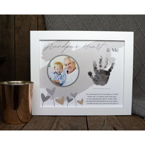 4 of 9:Grandpa's Heart & Me frame on a desk.