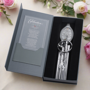 8 of 9:The windchime comes nestled in a high quality box with a Celebration of Life card.