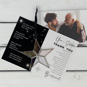 2 of 7:Thank You star and artwork with the