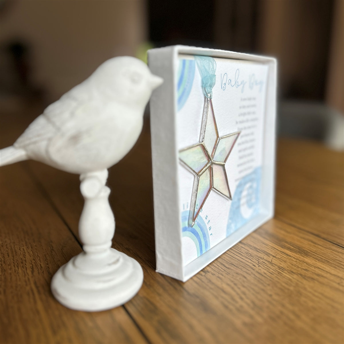 Side view of baby boy star.