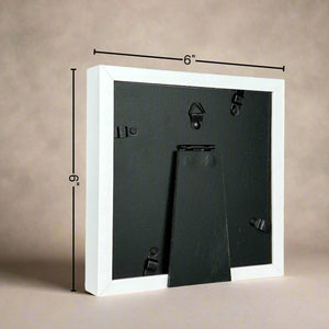 6 of 8:Back view of frame showing the outer dimensions (6