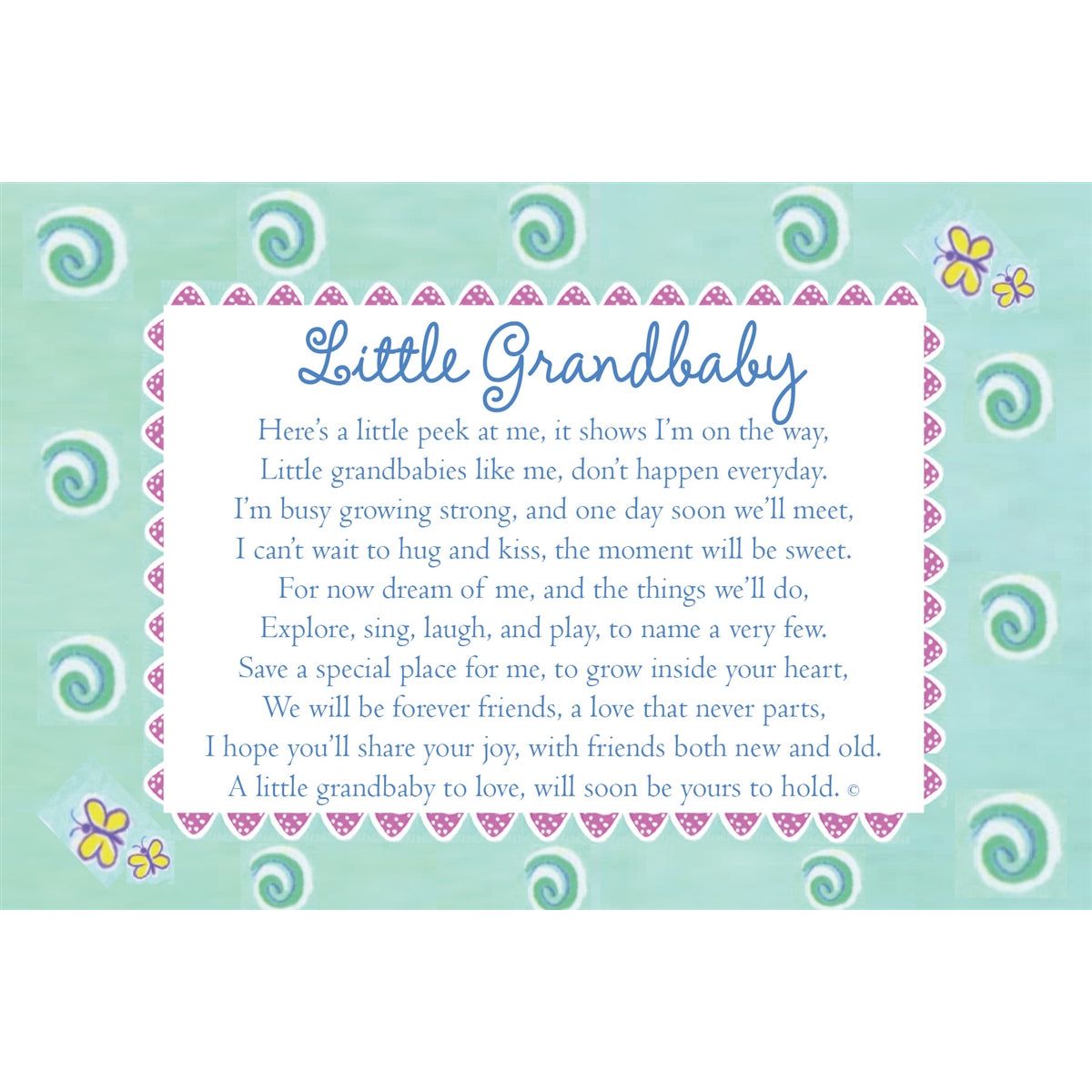 Little Grandbaby Ultrasound Frame for Grandparents 4x6