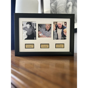 5 of 6:Great-Grandpa Life Story frame on a dresser.