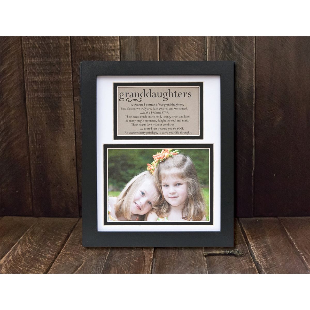 Granddaughters frame and poem with space for a photo.