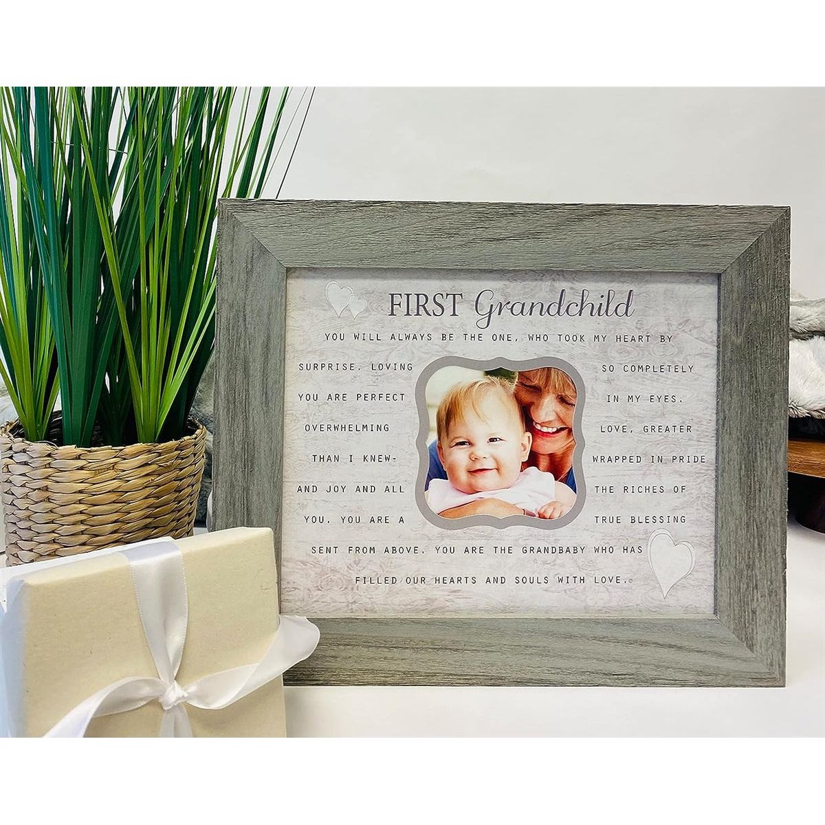 First Grandchild frame gift for new grandparent.