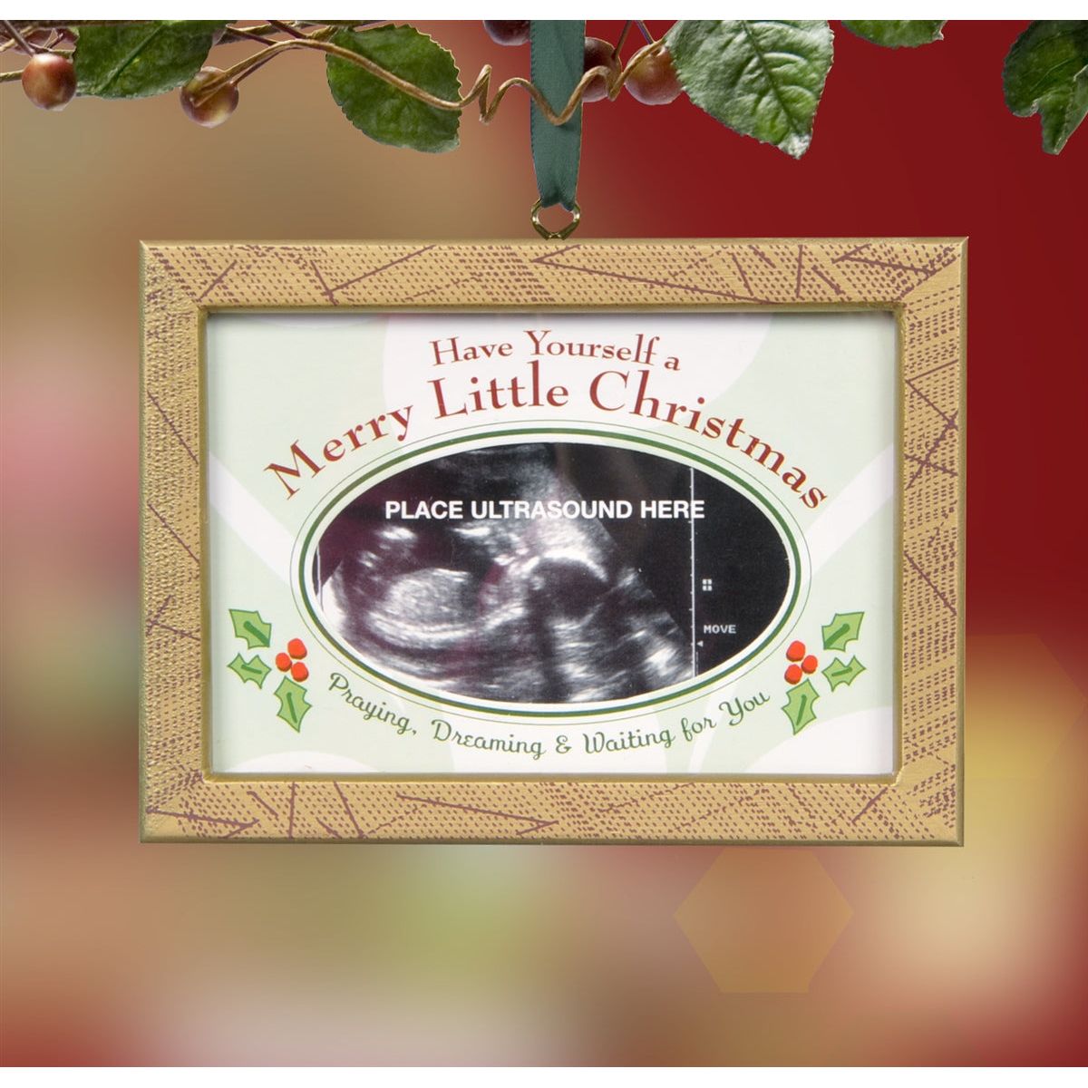 Ultrasound Frame: Ultrasound Christmas Ornament