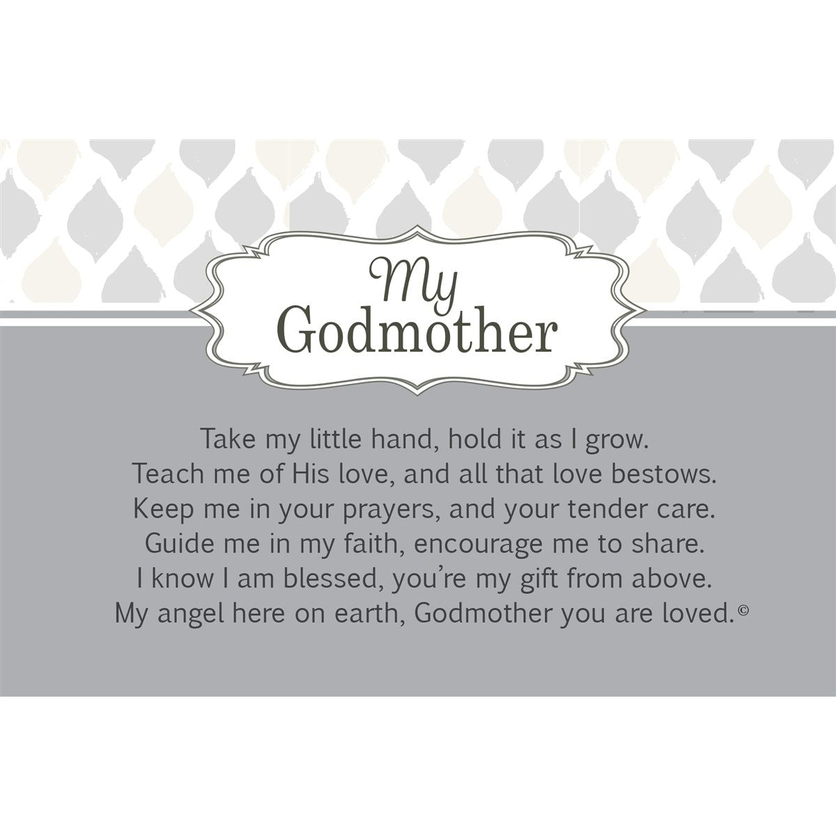 My Godmother artwork and sentiment.
