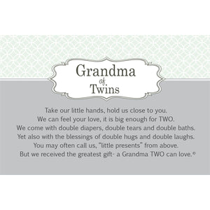 2 of 3:Grandma of Twins artwork and sentiment.