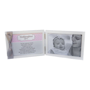 1 of 3:White 4x6 double wood frame with