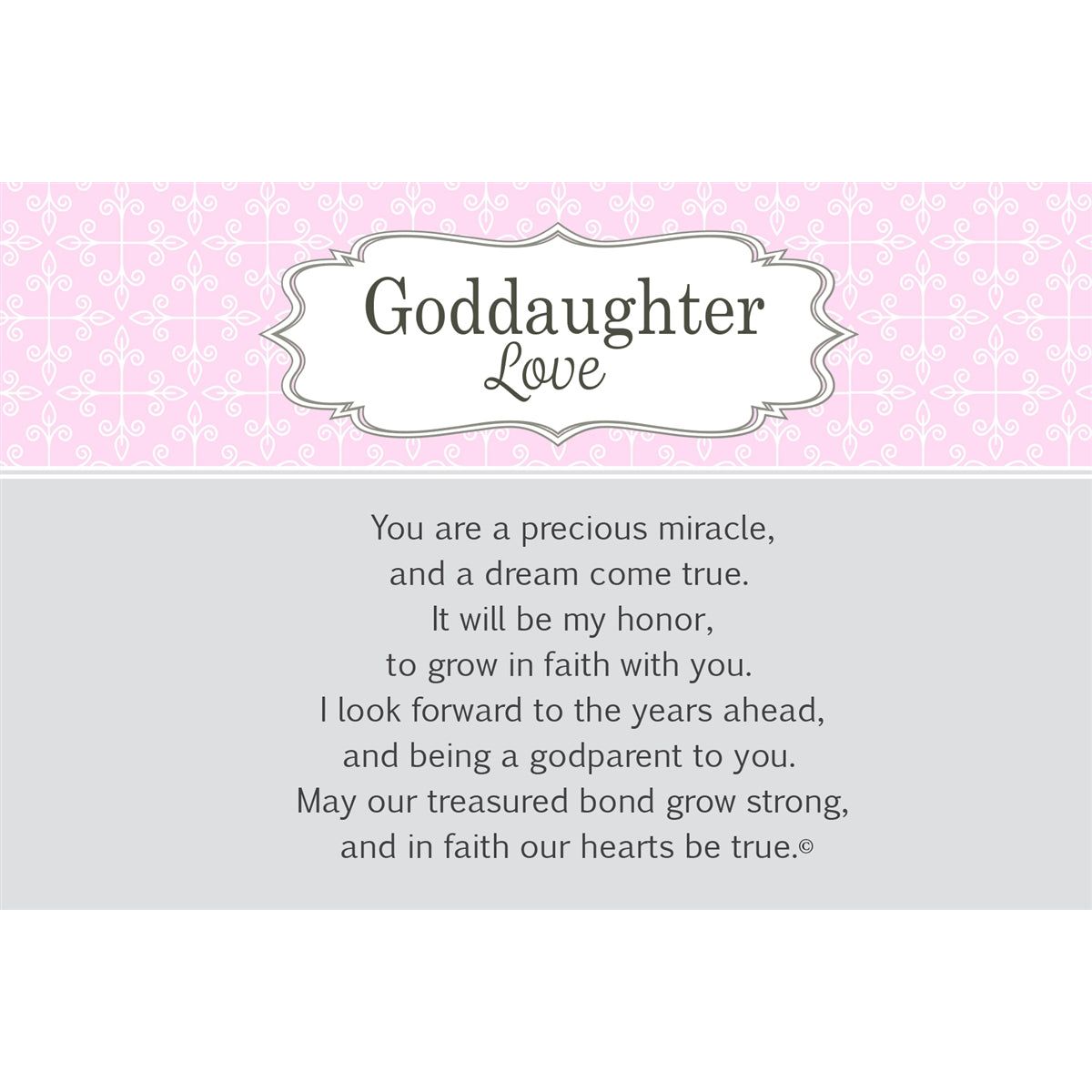 Goddaughter Love artwork and sentiment.
