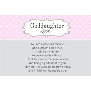 2 of 3:Goddaughter Love artwork and sentiment.
