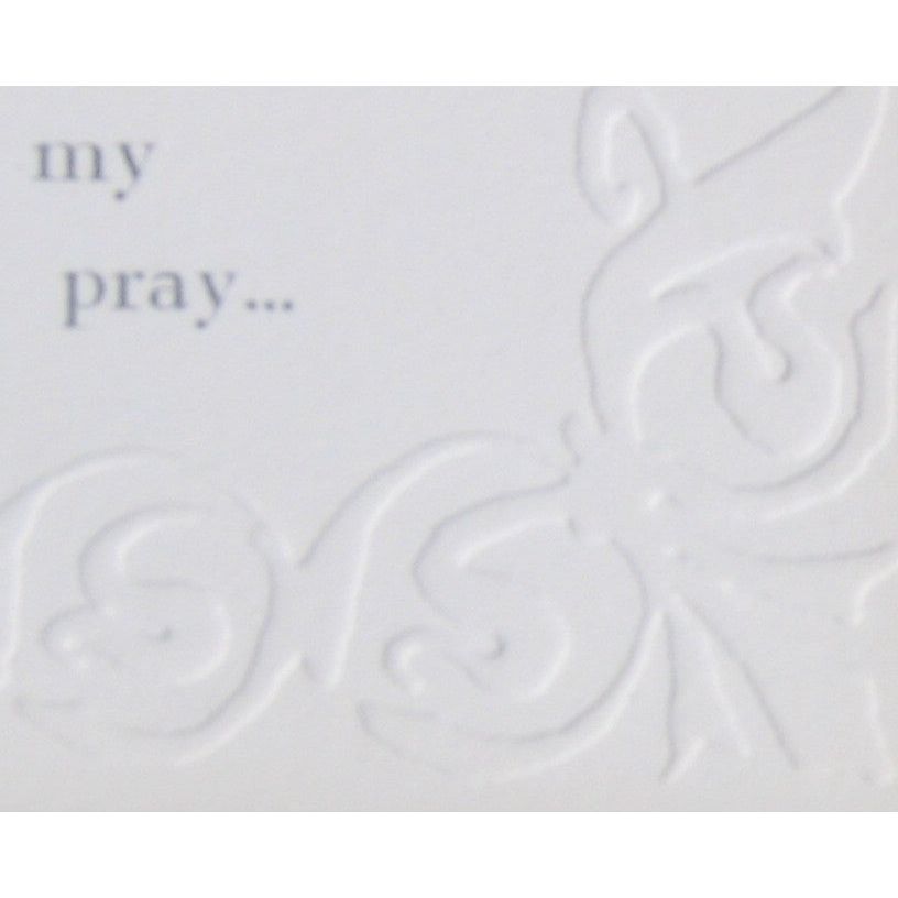 Detailed view of embossed paper.