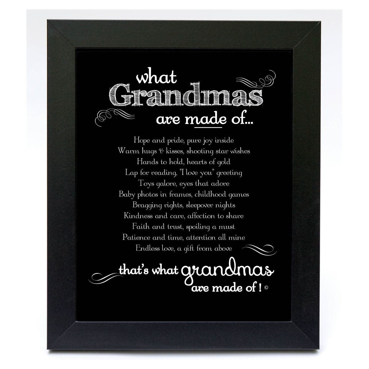 Personalized Grandma Frame: Grandma Made of Poem