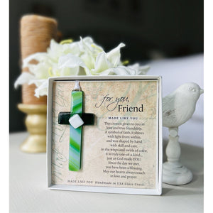2 of 6:Friend cross gift on a table.
