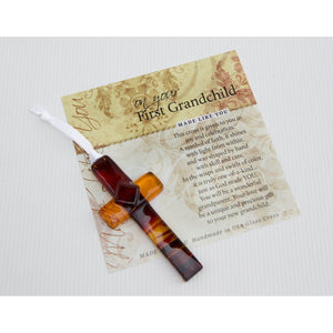 2 of 5:Brown glass cross with