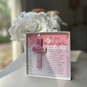 4 of 6:Pastor's Wife cross and sentiment.