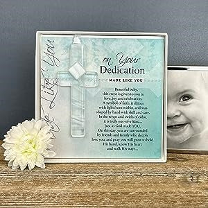 2 of 5:On Your Dedication: Handmade Glass Cross