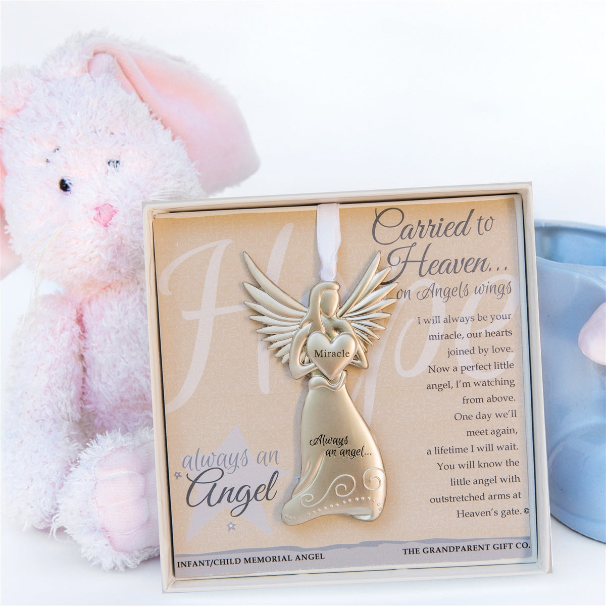 Carried to Heaven infant or child loss sympathy gift.