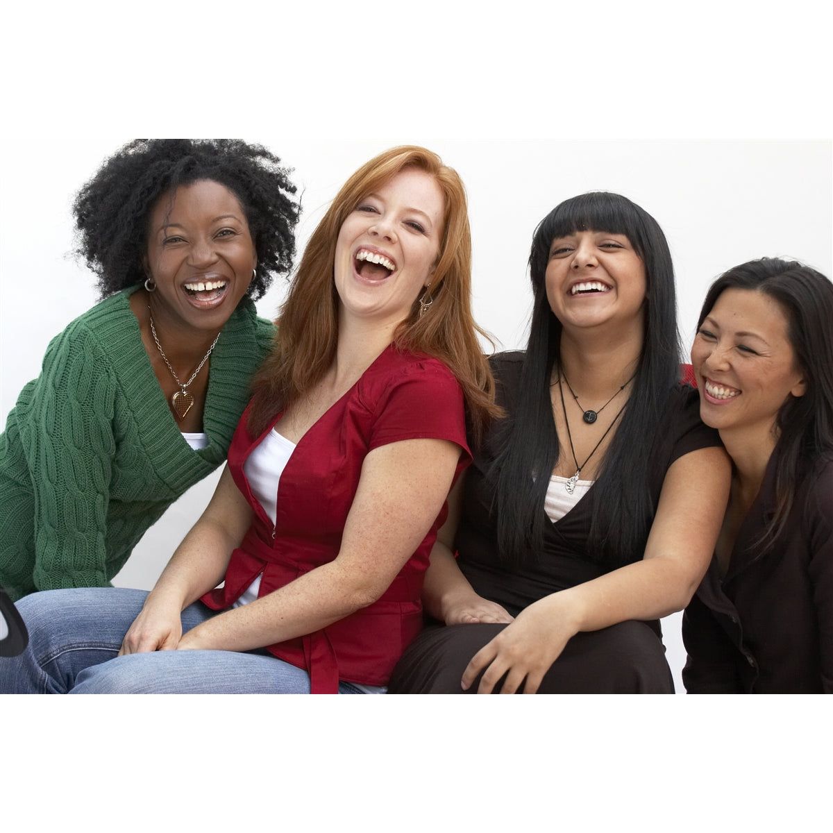 Friends laughing.
