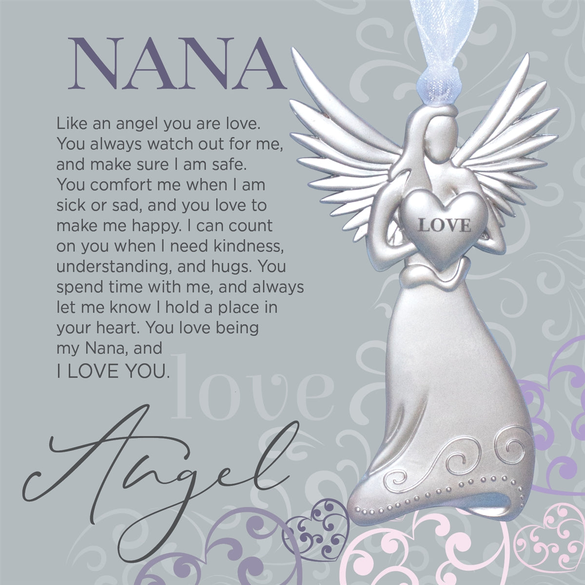 Love Nana Gift Angel Ornament
