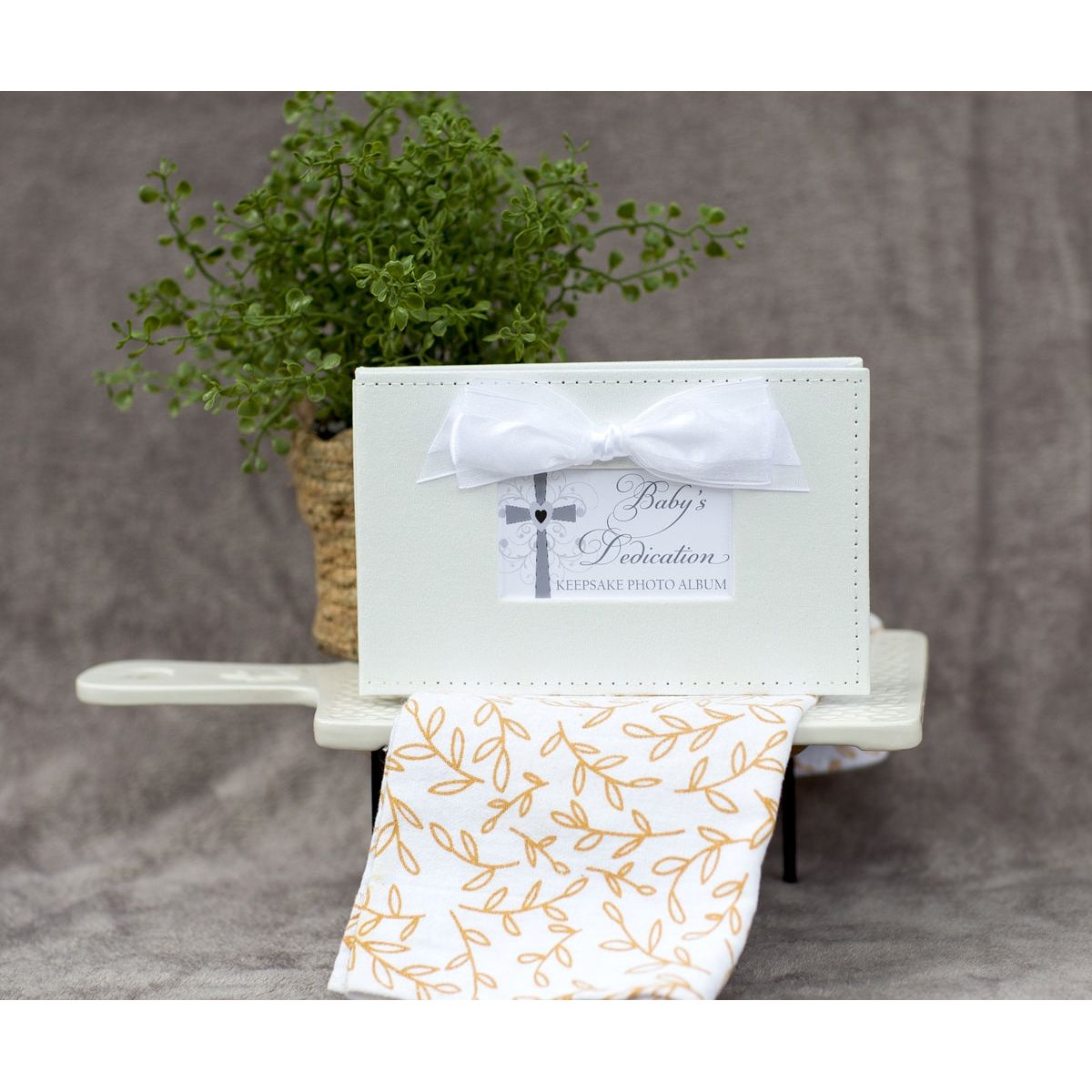 Baby Dedication Keepsake Photo Album for Boy or Girl