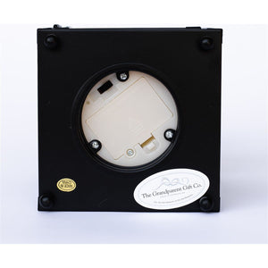 4 of 6:Bottom of lantern with battery opening and switch for automatic timer.
