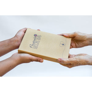 3 of 6:Pet memorial gift box being exchanged.