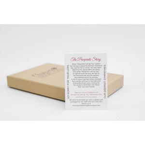 5 of 7:Enclosed card with the pawprints story.