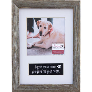 1 of 2:Pet photo frame with a white mat.