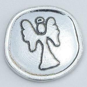 4 of 4:Back side of coin with angel.