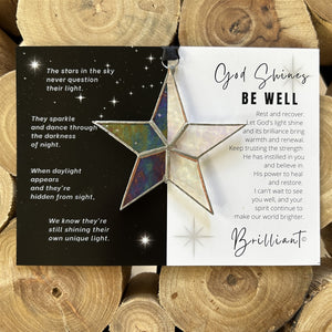 2 of 6:Be Well star and artwork with the