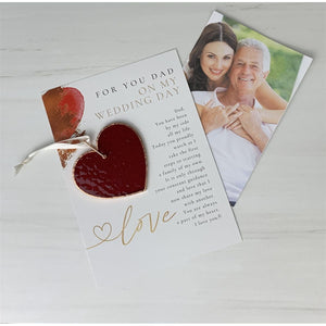 4 of 7:Wedding gift for dad with photo of a father and daughter in background.