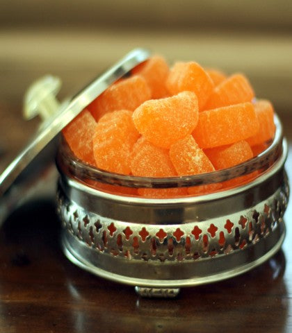 Container of orange slices.