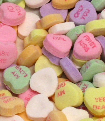 Conversation candy hearts