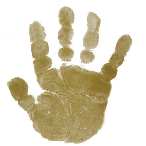 Child's handprint
