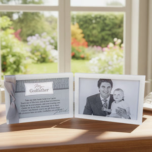 1 of 6:White 4x6 double wood frame with 