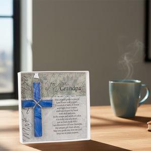 5 of 5:Gift for Grandpa displayed on a kitchen table.