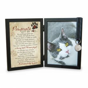 1 of 8:Black 5x7 hinged double frame with 