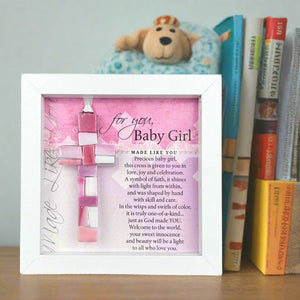 1 of 7:For You Baby Girl gift in nursery setting.