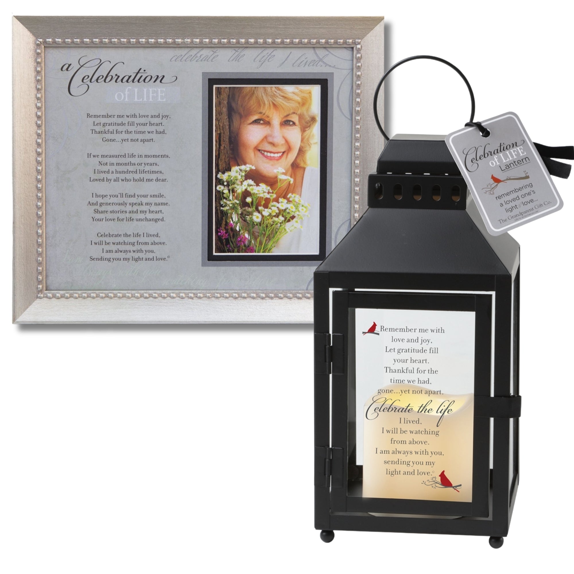 Celebration of Life Frame and Lantern Gift Set.