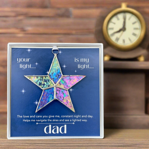 3 of 7:Gift for dad on his desk.