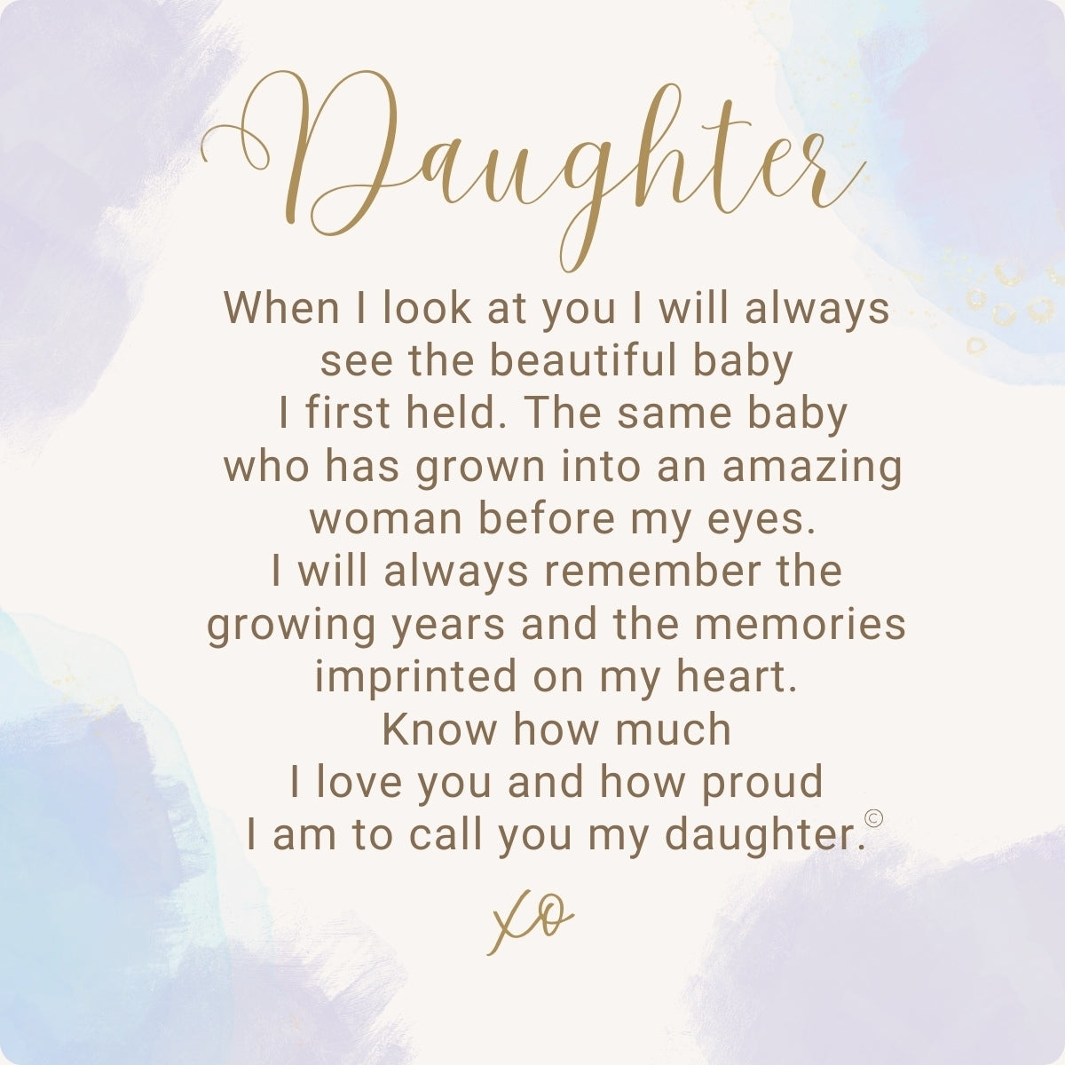 Her Heart for Daughter sentiment.