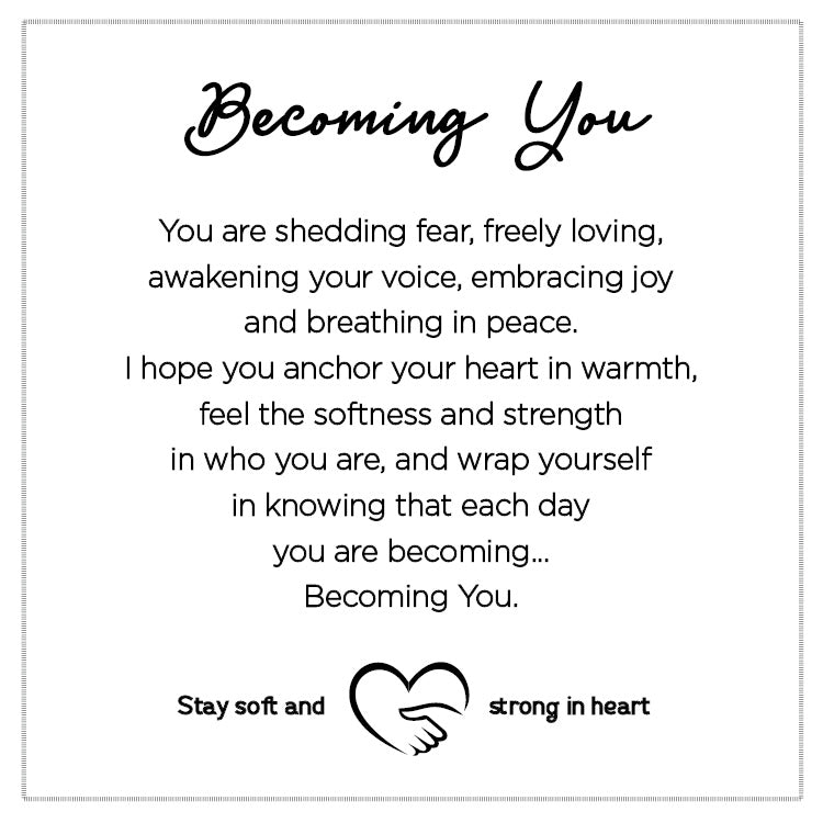 Softly Said Comfort Blanket: Becoming You